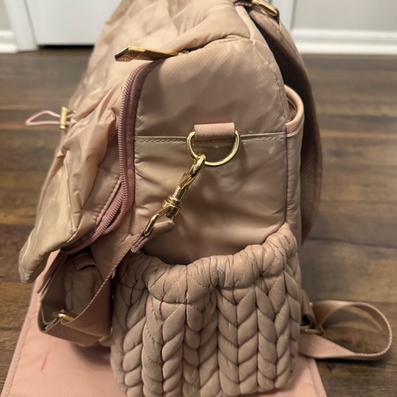Happ Brand Levy Diaper Bag Backpack in Dusty Rose - Picture 3 of 3